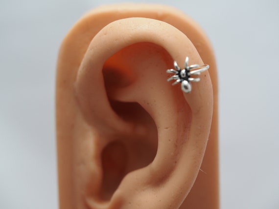 Sterling silver helix hoops deals