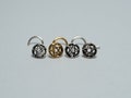 Pentacle Nose Stud, Sterling silver nose stud / nose ring, Jewelry Nose Stud, Body Piercing Jewelry, Body Jewelry, Gold nose stud product logo
