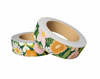 Washi tape orange flowers Muchable | flower stationery illustration pattern design | bloemen