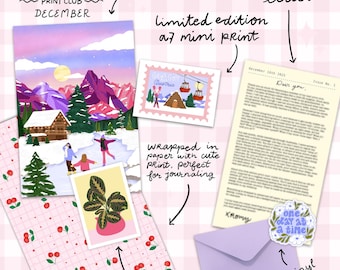 Print Mail Club – Monthly Art Print Subscription | Happy snailMail by Post - post crossing/journaling