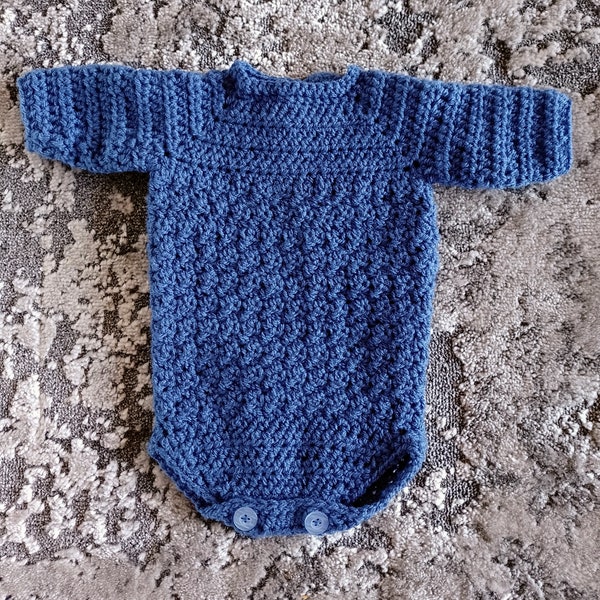 Premature Baby Vest - Crochet BabyGrow.