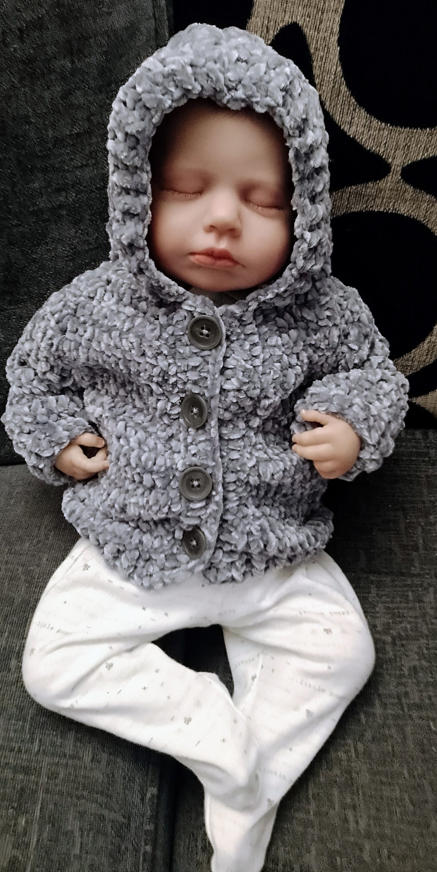 Fuzzy knit chenille hoodie outlet