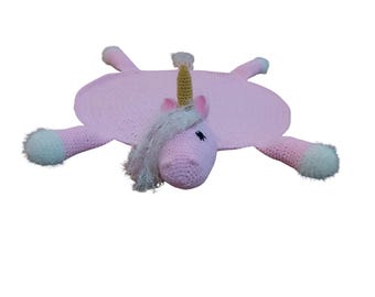 Crochet Unicorn Rug