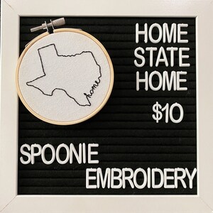 Home State Home Stickerei