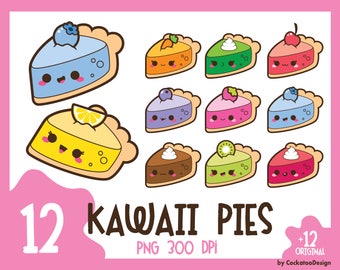 Pie clip art, cake clipart, pie clipart, cake clip art, kawaii pie clip art, kawaii cake clipart, piece of pie, Commercial Use