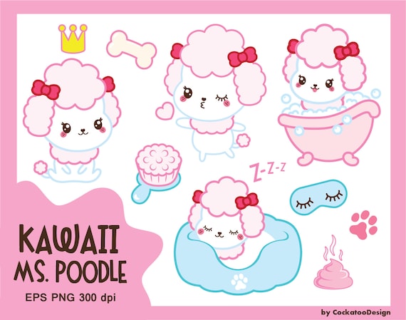 Kawaii Dog Clipart Cute Dog Clipart Kawaii Toy Dog Clipart