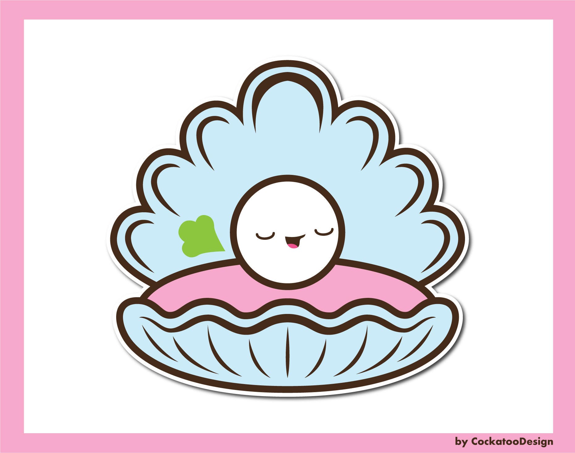 Kawaii Clip Art Pearl Clipart Clam Shell Clipart Pearl Clip - Etsy Israel