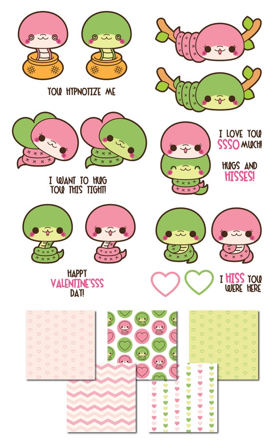 Valentine Clip Art Valentine Snake Clipart Valentine -  Hong Kong