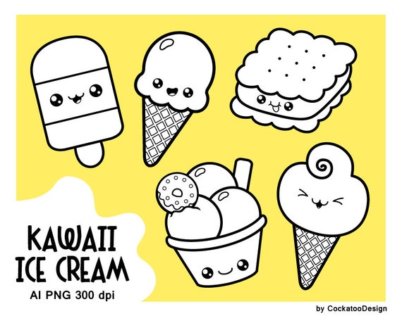 Ice Cream Digital Stamp Popsicle Digital Stamp Sweet Digital Stamp Ice Cream Cone Digital Stamp Sundae Digital Stamp Ice Cream Sandwich By Cockatoodesign Catch My Party