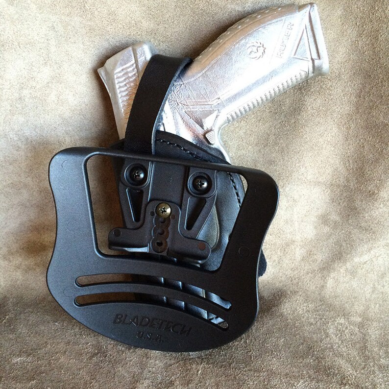 Ruger American 9mm OWB Leather Paddle Holster Etsy