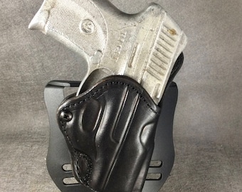 ETW Holsters RUGER LC9 OWB w/Crimson Trace Custom Leather Paddle Holster