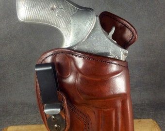 ETW Holsters RUGER GP100 IWB, GP100 Concealed Holster, GP100 Tuckable Holster, GP100 Custom Leather Holster