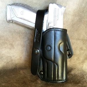 ETW Holsters Ruger American 9mm OWB Leather Paddle Holster