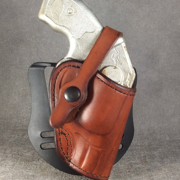 ETW Holsters Kimber K6s OWB, K6s Custom Holster, Kimber K6s Leather Blade-Tech Paddle Holster, K6s OWb Holster, KimberK6s OWB LeatherHolster