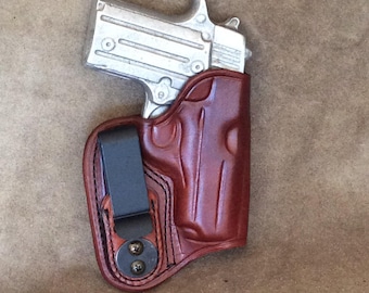 ETW-holsters Sig Sauer P238 IWb, Sig 238 IWb, Sig Sauer 238 IWB, Sig 238 verborgen IWB, Sig 238 opbergbare holster, Sig P238 leren holster