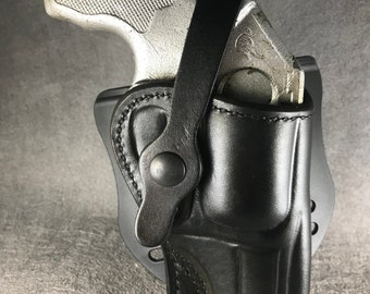 ETW Holsters Ruger SP101 OWB Custom Leather Blade-Tech Paddle Holster, SP101 Paddle Holster, SP101 OWB holster,  Ruger SP101 Paddle Holster