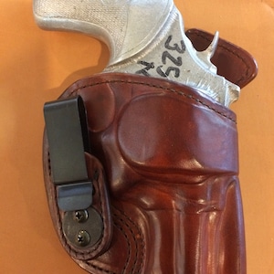 ETW Holsters Smith & Wesson 686 IWB, SW 686 Concealed holster, 686 Tuckable Custom Holster, 686Leather Holster w/Sweat Shield  (Ruger GP100)