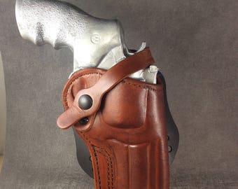 ETW Holsters Ruger GP100 OWB, GP100 Custom Holster, Ruger GP100 Leather Paddle Holster, GP100 OWB, OWb Ruger GP100, Custom GP100 Holster