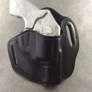 ETW Holsters Kimber K6s OWB w/Crimson Trace Custom Leather Pancake Holster 2&quot; OR 3&quot;