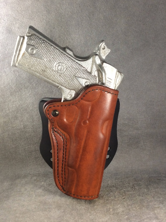 1911 Commander Owb Custom Leather Holster Paddle - Custom Leather 1911 Commander Holster 1911 Commander Owb Custom Leather Holster Paddle - Custom Leather 1911 Commander Holster