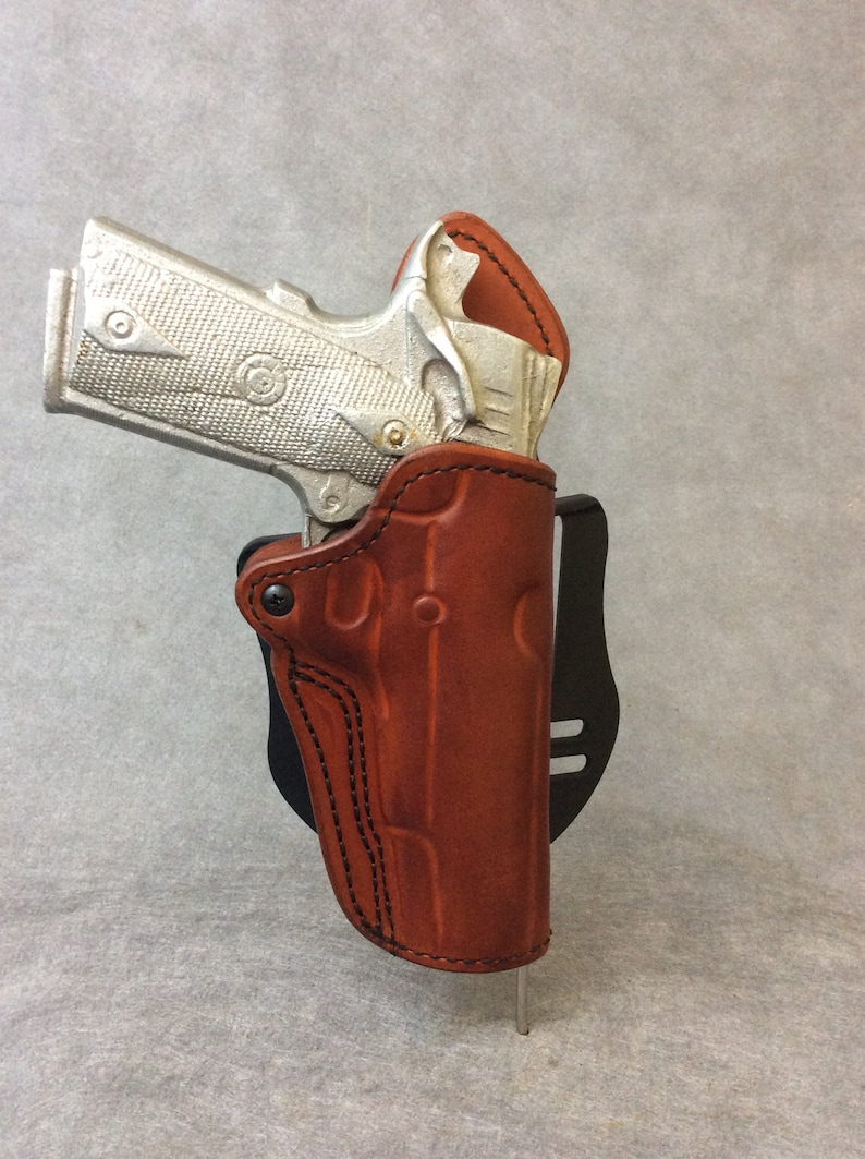 1911 Full Size OWB Custom Leather Paddle Holster W/sweat Etsy