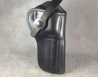 Fundas ETW Ruger SP101 OWB Funda de cuero de dos posiciones/dibujo cruzado, Ruger SP101 Crossdraw, SP101 funda de cuero OWB, SP101 funda de dos posiciones