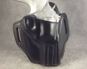 ETW Holsters Ruger GP100 OWB Custom Leather Pancake Holster (Smith & Wesson 686)