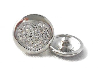 1 PC 18MM Number 1 Rhinestone Silver Snap Candy Charm KB7144 CC1844 1 PC 18MM Number 1 Rhinestone Silver Snap Candy Charm KB7144 CC1844