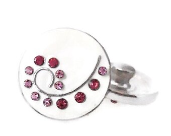 Orecchini A Goccia Mini Snap In Oro Rosa, Leva Indietro, Charms 12mm, Stile Zenzero, 4 Classy Gifts