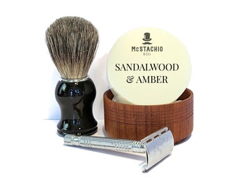 Sandalwood & Amber Shaving Soap (4oz puck)