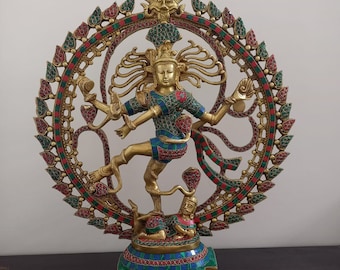 Brass Nataraj statue,60cm.Big Nataraj Statue,Gifts,Dancing Shiva statue,Nataraj for Home,Decor,Temple,Corner,Yoga Hall,Office,Gifts.