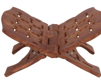 Wooden Holy Book Stand, Decorative Handicraft GIFT Item, 31 x 19 cm.