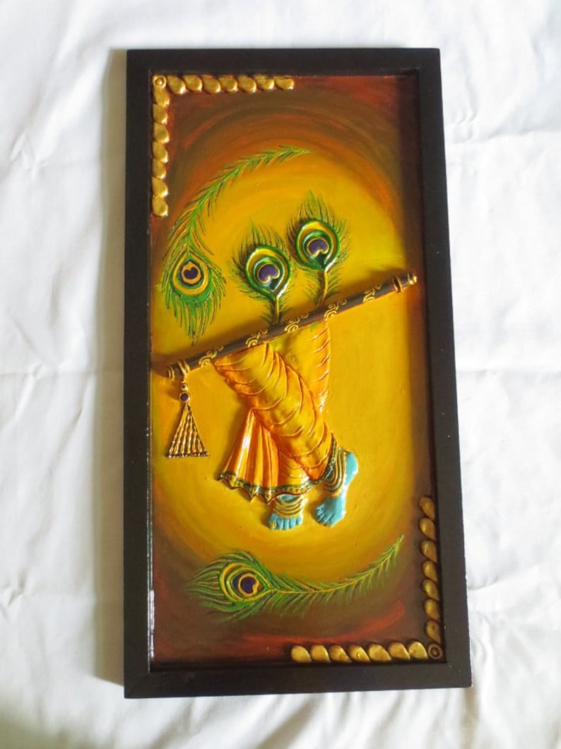 LORD Krishna Wall Painting Etsy