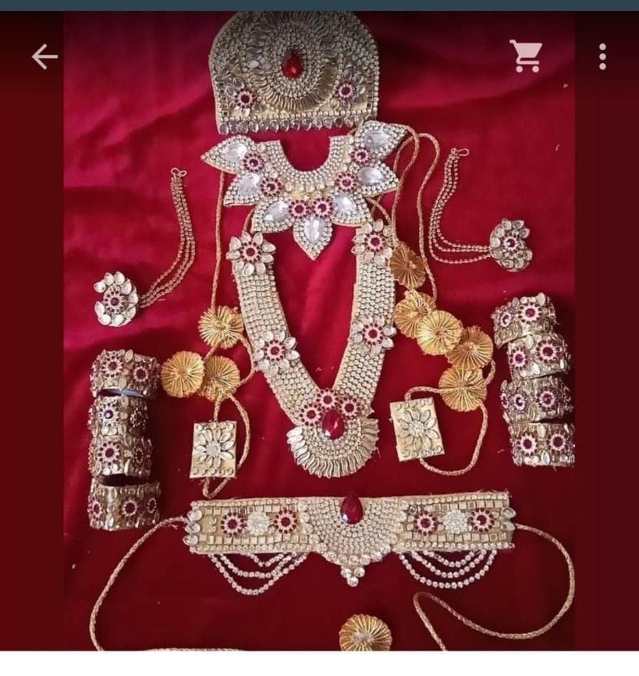Lord Krishna jewellery Laddu Gopal Shringar Accessories Combo Etsy
