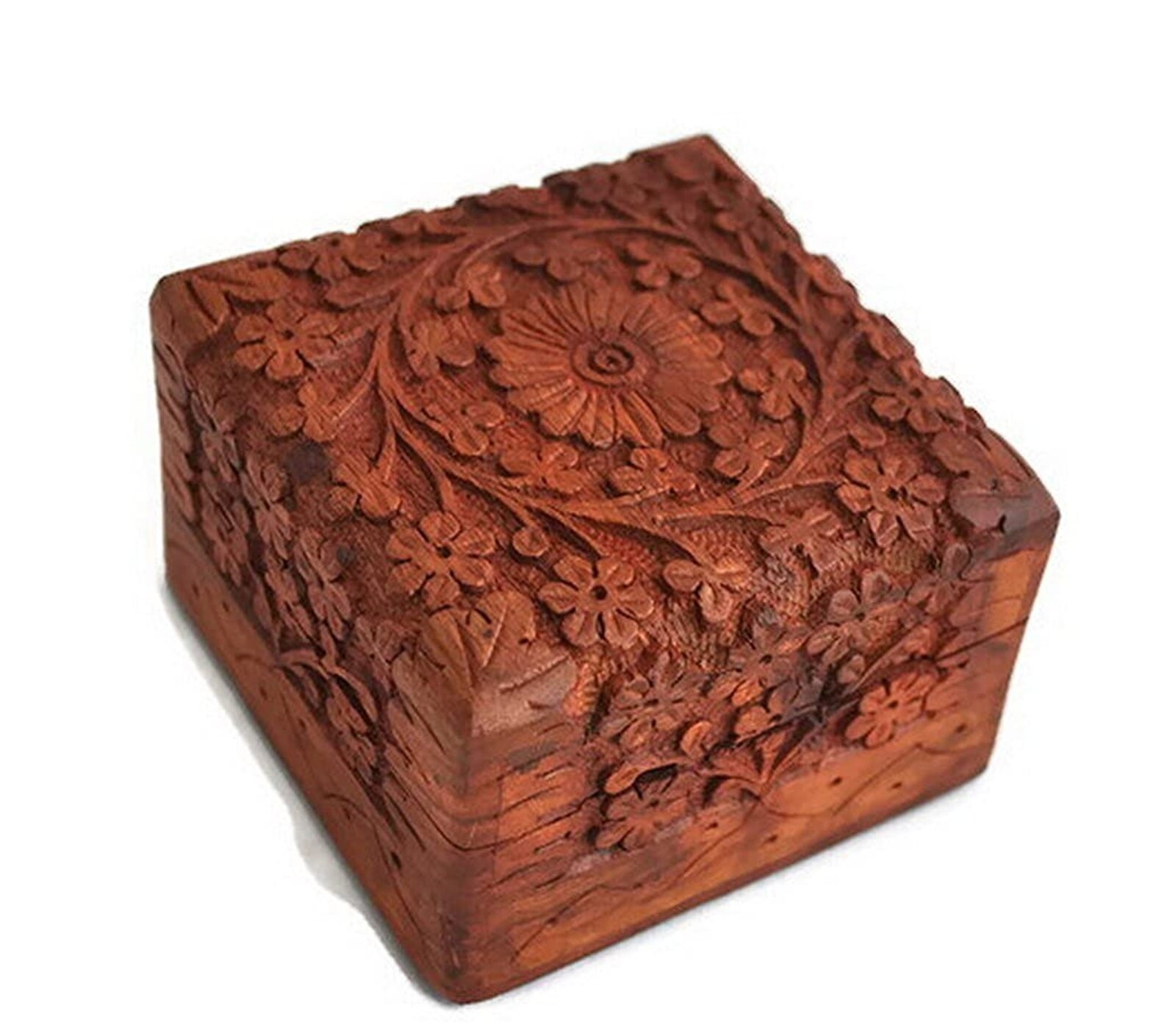Hand Carved Jewelry or multipurpose Box Perfect gift for Etsy