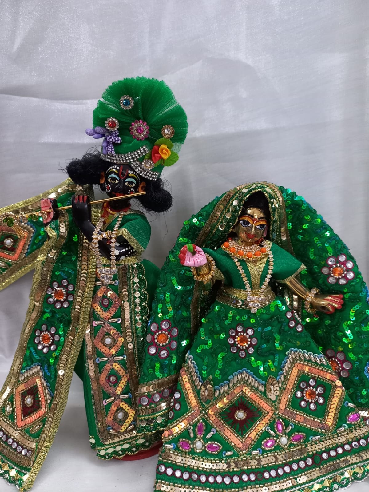Vrindavan Gwala style colourful Holi Dress for Radha Krishna with Pagd –  Madhav Store