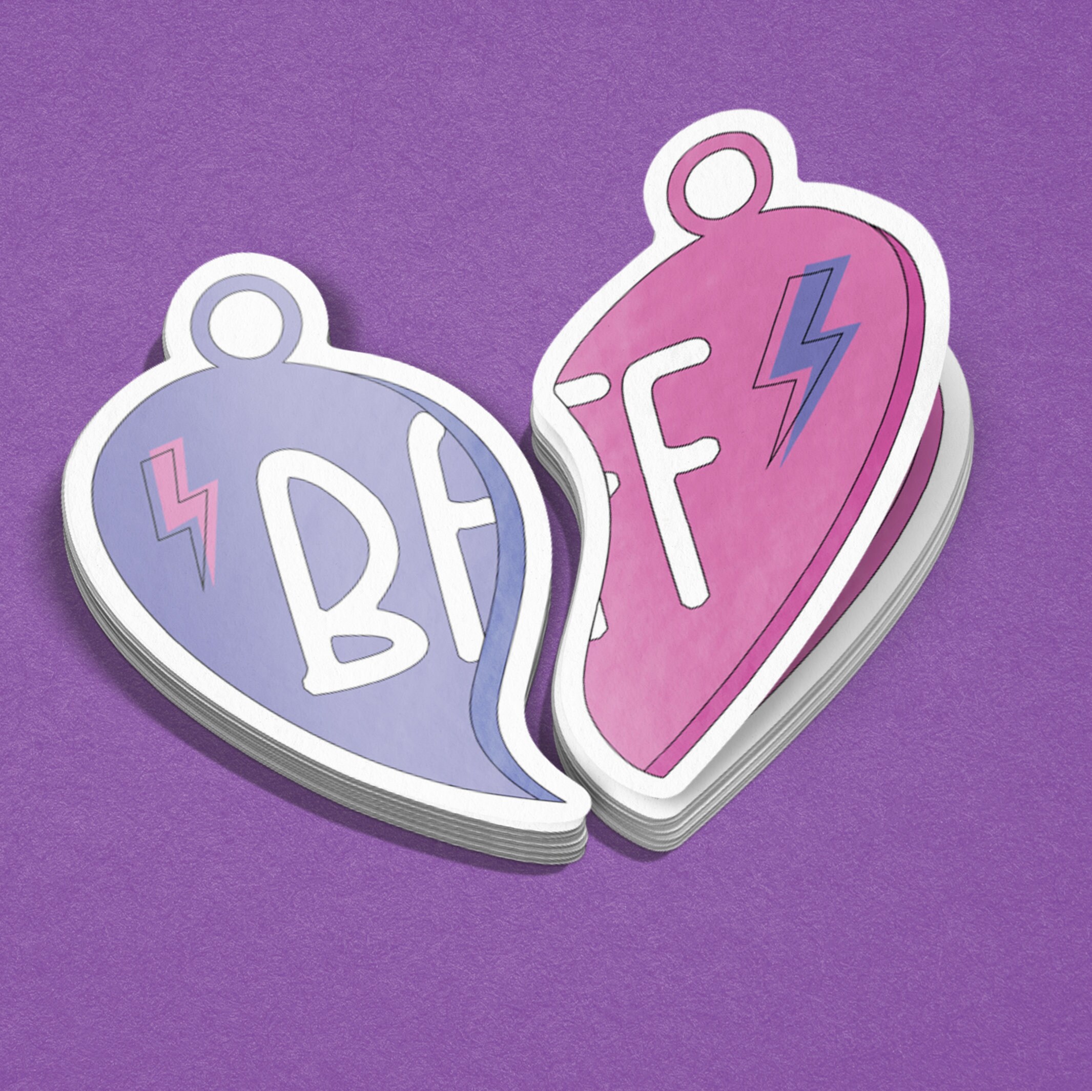 BFF Heart Sticker