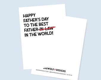 Card: Happy Father's Day to the Best Father-in-Law | Sweet Father's Day Card for Dads