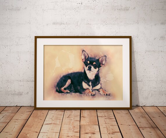 chihuahua paintings on canvas