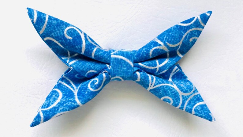 Heavenly Blue /& Silver Bow Tie