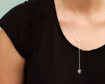 CZ Cannabis Leaf Y Necklace – Sterling Silver, Gold, Rose Gold