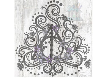 Free Free 163 Floral Deathly Hallows Svg Free SVG PNG EPS DXF File