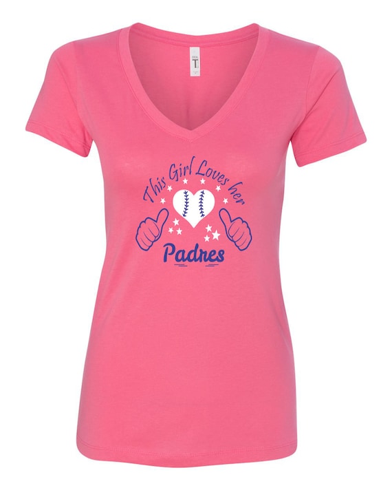 pink padres shirt