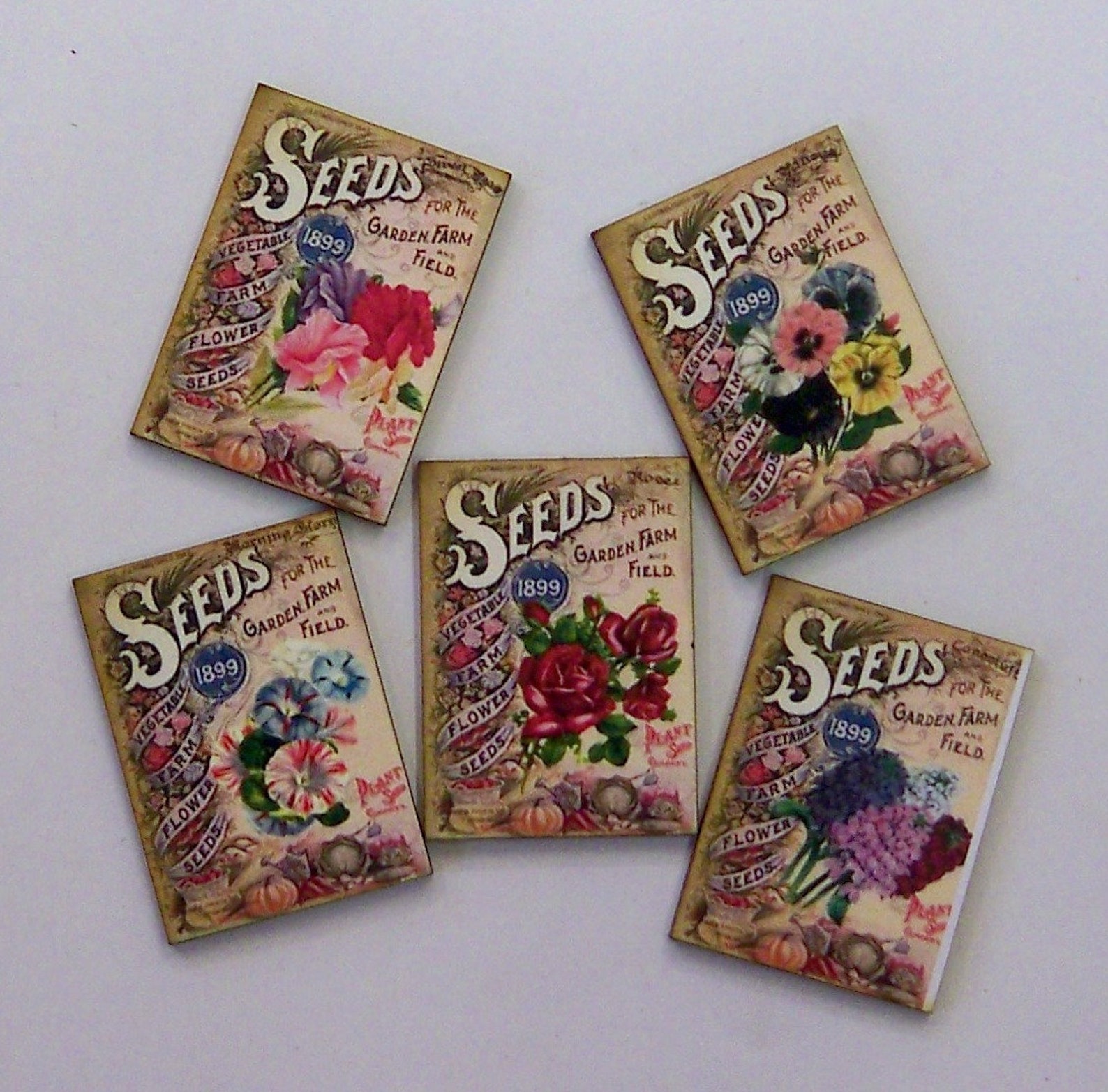 SEED PACKETS Covers FLOWERS Bright and Beautifull Etsy