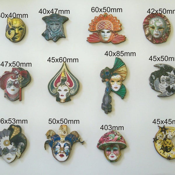 Florence Masks. 12 X Florentine Style Masks