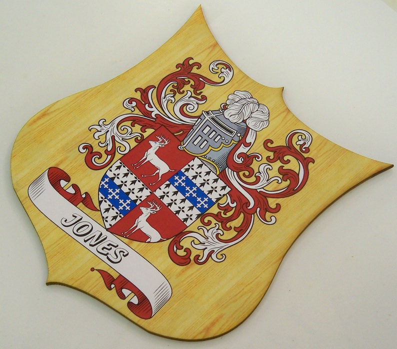 CREST. FAMILY NAME. coat of Arms set 1 Etsy UK