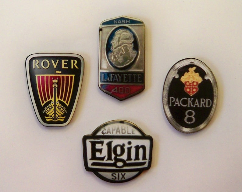 Car Badges, Classic car badge..14 x laser wood cuts in a pack SET 1 image 3