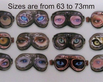 FLYING GOGGLES.  A pack of 12 cutouts