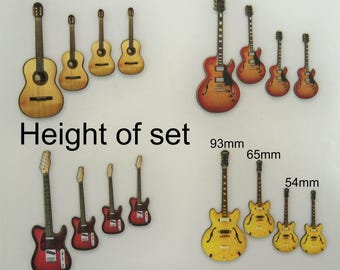 GUITARS, SPANISH, ELECTRIC. different styles