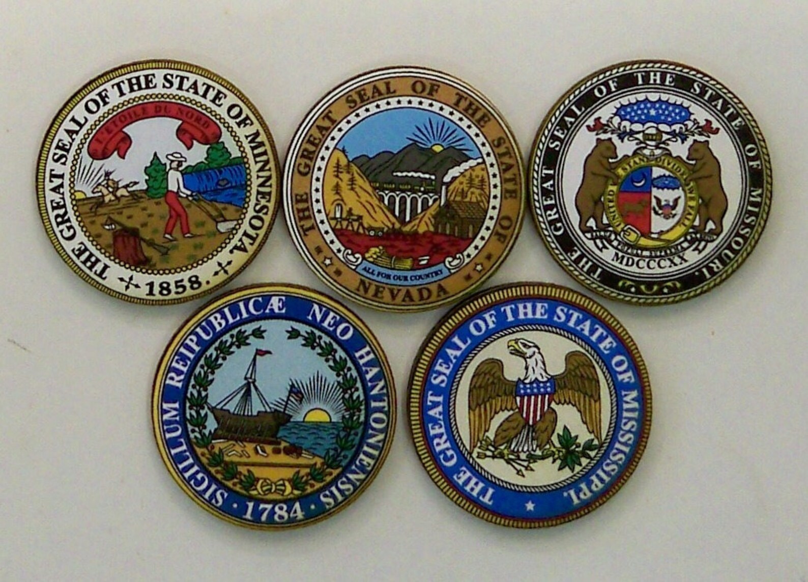 USA STATE SEALS 20 recorte como en la imagen Pack 2 | Etsy